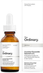 The Ordinary Ascorbyl Glucoside Solution 12% Bottle, Showcasing Affordable And Effective Brightening Skincare