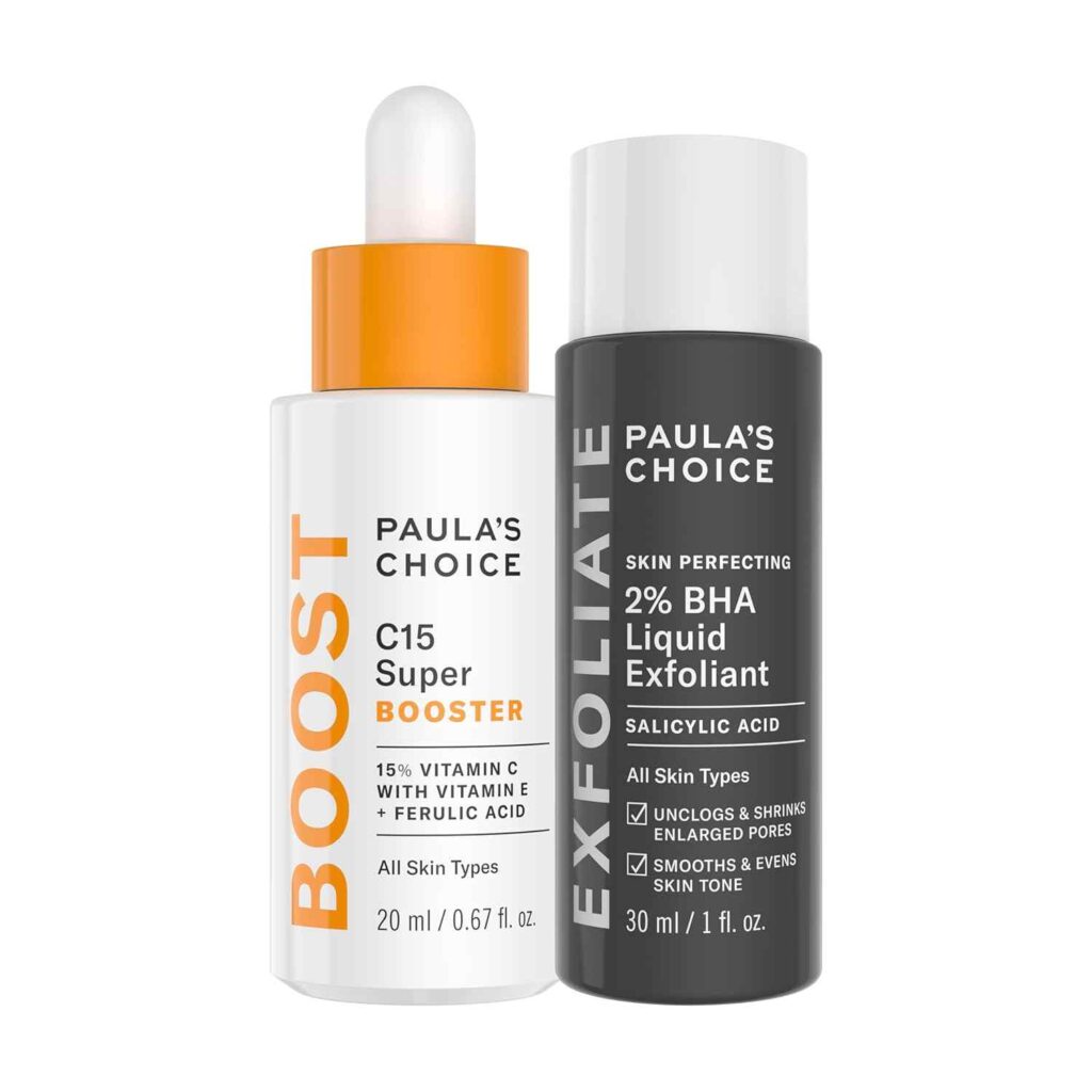 Paula'S Choice C15 Super Booster Bottle With Brightening Serum, Ideal For Reducing Dark Spots And Evening Skin Tone.