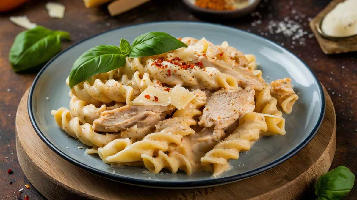 Garlic Parmesan Chicken Pasta