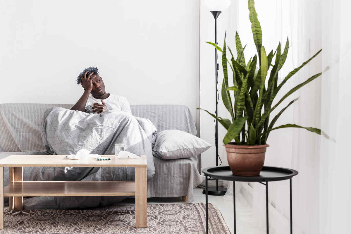 Gray and Green Living Room