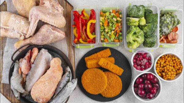 Understanding the Ten Worst Foods for Prostate Health 17 Illustration of unhealthy foods that negatively affect prostate health, including red meat, processed snacks, and sugary drinks.