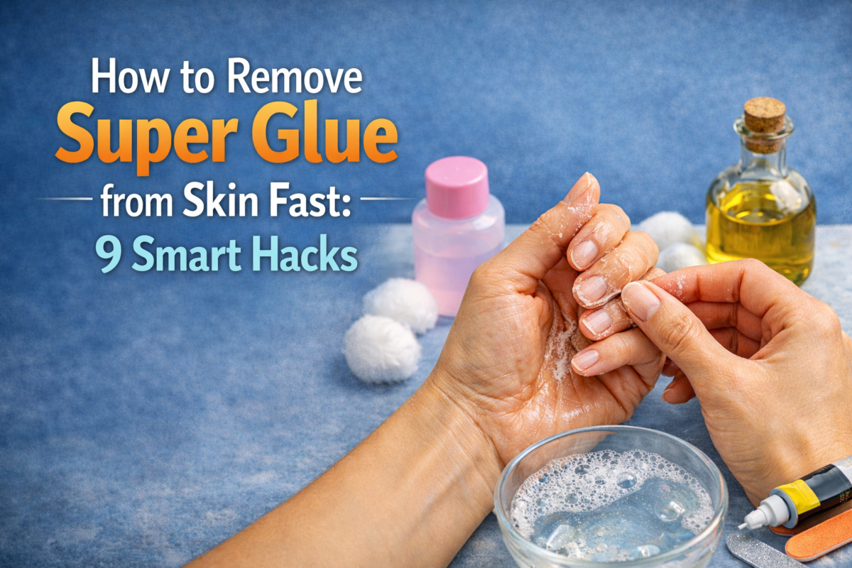 How to Remove Super Glue from Skin Fast: 9 Smart Hacks 1 how to remove super glue from skin