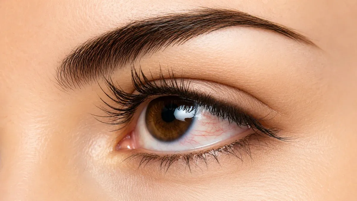 A High-Definition Close-Up Of Healthy, Hydrated Eyelashes And A Clear Eye, Illustrating The Potential Results When Asking, Is Vaseline Good For Your Eyelashes?