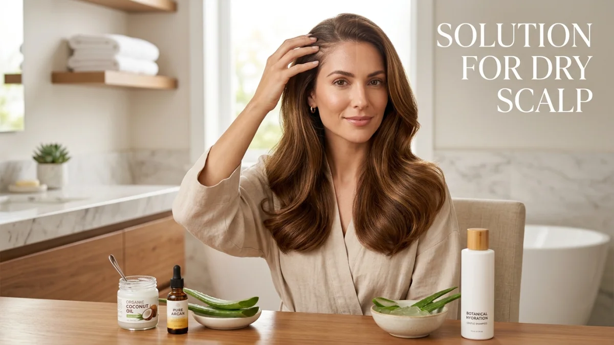 Natural Solution For Dry Scalp Coconut Oil Argan Aloe Botanical Shampoo