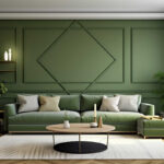 Gray And Green Living Room