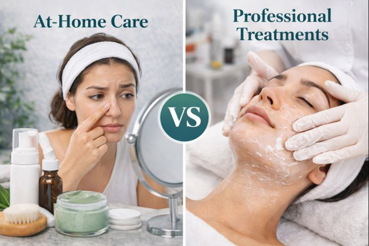 At Home Care vs Professional Treatments