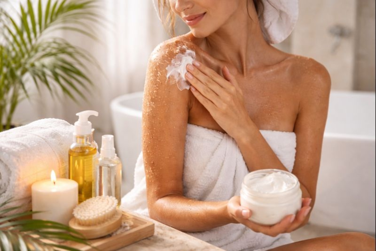 Rinsing and Moisturizing After Exfoliation